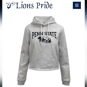 Penn State Collegiate Crop Logo Hoodie- NWOT